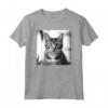 Fotografia Cinematografica in Bianco e Nero del Gatto di Singapura - Maglietta per Amanti dei Gatti - Ideale per Compleanni o Natale