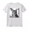 Fotografia Cinematografica in Bianco e Nero del Gatto di Singapura - Maglietta per Amanti dei Gatti - Ideale per Compleanni o Natale