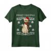 Buon Natale Ornamento Singapura Gatto Natale Santa - Maglietta per Amanti dei Gatti - Regalo Divertente per le Festività