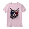 Bandiera USA del 4 Luglio - Maglietta del Gatto Singapura - Regalo Unico per Proprietari - Ideale per Compleanni e Feste Nazionali