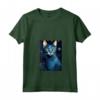 Donna Singapura Cat Notte Stellata Pittura - Maglietta con Collo a V per Amanti dei Gatti - Regalo Carino per Natale o Compleanni