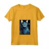 Donna Singapura Cat Notte Stellata Pittura - Maglietta con Collo a V per Amanti dei Gatti - Regalo Carino per Natale o Compleanni