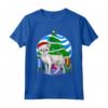 Divertente Singapura Cat Santa Decorazione Albero di Natale Maglietta - Regalo di Natale per Amanti dei Gatti - Felice Natale con Gatto Singapura