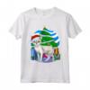 Divertente Singapura Cat Santa Decorazione Albero di Natale Maglietta - Regalo di Natale per Amanti dei Gatti - Felice Natale con Gatto Singapura