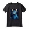 Singapura Cat Notte Stellata - Maglietta per Amanti dei Gatti di Singapura - Regalo Carino per Natale o Compleanni