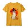 Gatto Halloween Singapura Jack O Lanterna Zucca Maglietta - Regalo Unico per Amanti dei Gatti - Ideale per Halloween