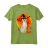 Gatto Halloween Singapura Jack O Lanterna Zucca Maglietta - Regalo Unico per Amanti dei Gatti - Ideale per Halloween