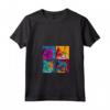 Donna Singapura Cat Pop Art Design - Maglietta Colorata con Collo a V per Amanti dei Gatti - Ideale per Natale, Compleanni o San Valentino