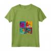 Donna Singapura Cat Pop Art Design - Maglietta Colorata con Collo a V per Amanti dei Gatti - Ideale per Natale, Compleanni o San Valentino