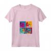 Donna Singapura Cat Pop Art Design - Maglietta Colorata con Collo a V per Amanti dei Gatti - Ideale per Natale, Compleanni o San Valentino