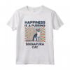 Felicità Fusa Madre - Singapura Cat Mom Dad Maglietta - Abbigliamento divertente per gli Amanti dei Gatti Singapura - Ideale per Compleanno, Natale e la Giornata Internazionale del Gatto