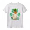 Leprechaun Singapura San Patrizio Giorno Shamrock Paw Maglietta - Ideale Regalo per Amanti dei Gatti e Proprietari di Gatti