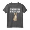 Singapura Wisperer - Divertente Maglietta Regalo per Amante dei Gatti - Ideale per Gattari Pazzi