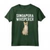 Singapura Wisperer - Divertente Maglietta Regalo per Amante dei Gatti - Ideale per Gattari Pazzi