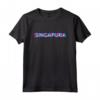 Singapura, Cool Cat - Edgy Glitch Arte Estetica Maglietta - Ideale Regalo per Amanti dei Gatti e Trendsetter
