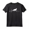HapTiger For Cats Lovers - Cat Heartbeat Singapura T-shirt for National Cat Day - Ideal Gift for Cat Moms and Dads
