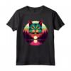 Singapura Cat Lover Tramonto Retro Style Vintage anni '80 '70 Maglietta - Ideale per Amanti dei Gatti e Proprietari di Gatti Singapura