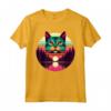 Singapura Cat Lover Tramonto Retro Style Vintage anni '80 '70 Maglietta - Ideale per Amanti dei Gatti e Proprietari di Gatti Singapura