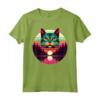 Singapura Cat Lover Tramonto Retro Style Vintage anni '80 '70 Maglietta - Ideale per Amanti dei Gatti e Proprietari di Gatti Singapura