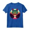 Singapura Cat Lover Tramonto Retro Style Vintage anni '80 '70 Maglietta - Ideale per Amanti dei Gatti e Proprietari di Gatti Singapura