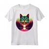 Singapura Cat Lover Tramonto Retro Style Vintage anni '80 '70 Maglietta - Ideale per Amanti dei Gatti e Proprietari di Gatti Singapura