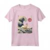 Singapura Cat Kanagawa Wave Divertente Surf Maglietta - Regalo Unico per Proprietari di Gatti - Arte Giapponese - Ideale per Natale o Compleanni