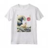 Singapura Cat Kanagawa Wave Divertente Surf Maglietta - Regalo Unico per Proprietari di Gatti - Arte Giapponese - Ideale per Natale o Compleanni