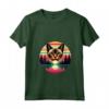 Donna Singapura Cat Lover Tramonto Retro Style Vintage anni '80 '70 Maglietta con Collo a V - Regalo per Amanti dei Gatti - Ideale per Proprietari di Gatti Singapura