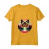 Donna Singapura Cat Lover Tramonto Retro Style Vintage anni '80 '70 Maglietta con Collo a V - Regalo per Amanti dei Gatti - Ideale per Proprietari di Gatti Singapura