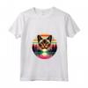 Donna Singapura Cat Lover Tramonto Retro Style Vintage anni '80 '70 Maglietta con Collo a V - Regalo per Amanti dei Gatti - Ideale per Proprietari di Gatti Singapura
