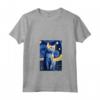 Donna Singapura Cat Notte Stellata - Maglietta con Collo a V per Uomini Donne Bambini - Regalo Carino per Amanti dei Gatti di Singapura
