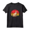 Singapura Gatto Tramonto Retrò - Design Vintage Mamma Papà Bambini Maglietta - Regalo Unico per Amanti dei Gatti di Singapura