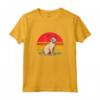 Singapura Gatto Tramonto Retrò - Design Vintage Mamma Papà Bambini Maglietta - Regalo Unico per Amanti dei Gatti di Singapura