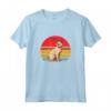 Singapura Gatto Tramonto Retrò - Design Vintage Mamma Papà Bambini Maglietta - Regalo Unico per Amanti dei Gatti di Singapura