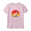Singapura Gatto Tramonto Retrò - Design Vintage Mamma Papà Bambini Maglietta - Regalo Unico per Amanti dei Gatti di Singapura