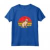Singapura Gatto Tramonto Retrò - Design Vintage Mamma Papà Bambini Maglietta - Regalo Unico per Amanti dei Gatti di Singapura