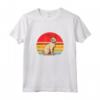 Singapura Gatto Tramonto Retrò - Design Vintage Mamma Papà Bambini Maglietta - Regalo Unico per Amanti dei Gatti di Singapura