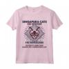 Cat Dad Are Awesome - Maglietta Cat Mom Singapura - Ideale per Compleanno, Natale e la Giornata internazionale del gatto