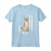 Nero Bianco Bandiera Americana Singapura 4th Of July Gatto Maglietta - Regalo Divertente per Amanti dei Gatti - Ideale per Celebrare il 4 Luglio