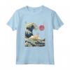 Singapura Gatto Giapponese Kanagawa Wave Divertente Surf Maglietta - Regalo Unico per Proprietari di Gatti - Ideale per Natale, Ringraziamento o Compleanni