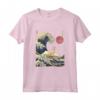 Singapura Gatto Giapponese Kanagawa Wave Divertente Surf Maglietta - Regalo Unico per Proprietari di Gatti - Ideale per Natale, Ringraziamento o Compleanni