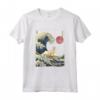 Singapura Gatto Giapponese Kanagawa Wave Divertente Surf Maglietta - Regalo Unico per Proprietari di Gatti - Ideale per Natale, Ringraziamento o Compleanni