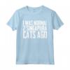 I was normal 2 Singapura Cats Ago Maglietta - Divertente Regalo per Amanti dei Gatti Singapura - Ideale per Compleanni