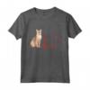Maglietta Cuore Battito ECG Gatto Singapura - Design Divertente per Amanti dei Gatti - Ideale per Compleanno, Natale o San Valentino