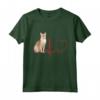 Maglietta Cuore Battito ECG Gatto Singapura - Design Divertente per Amanti dei Gatti - Ideale per Compleanno, Natale o San Valentino