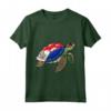 Funny Turtle Sint Maarten Flag Pride - Camicia per Bambini con Orgoglio Bandiera Sint Maarten - Ideale per Festa del Papà o Souvenir
