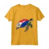 Funny Turtle Sint Maarten Flag Pride - Camicia per Bambini con Orgoglio Bandiera Sint Maarten - Ideale per Festa del Papà o Souvenir