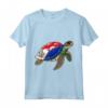 Funny Turtle Sint Maarten Flag Pride - Camicia per Bambini con Orgoglio Bandiera Sint Maarten - Ideale per Festa del Papà o Souvenir