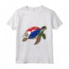 Funny Turtle Sint Maarten Flag Pride - Camicia per Bambini con Orgoglio Bandiera Sint Maarten - Ideale per Festa del Papà o Souvenir