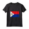Donna Bandiera di Sint Maarten Maglietta con Collo a V - Orgoglioso Sint Maartener - Ideale come Souvenir da Filipsburg
